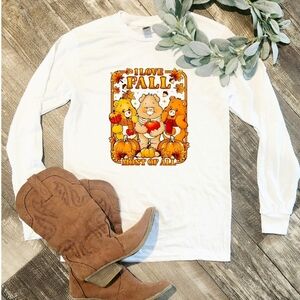 Fall long sleeve shirt I love fall care bears carebear cute popular trendy